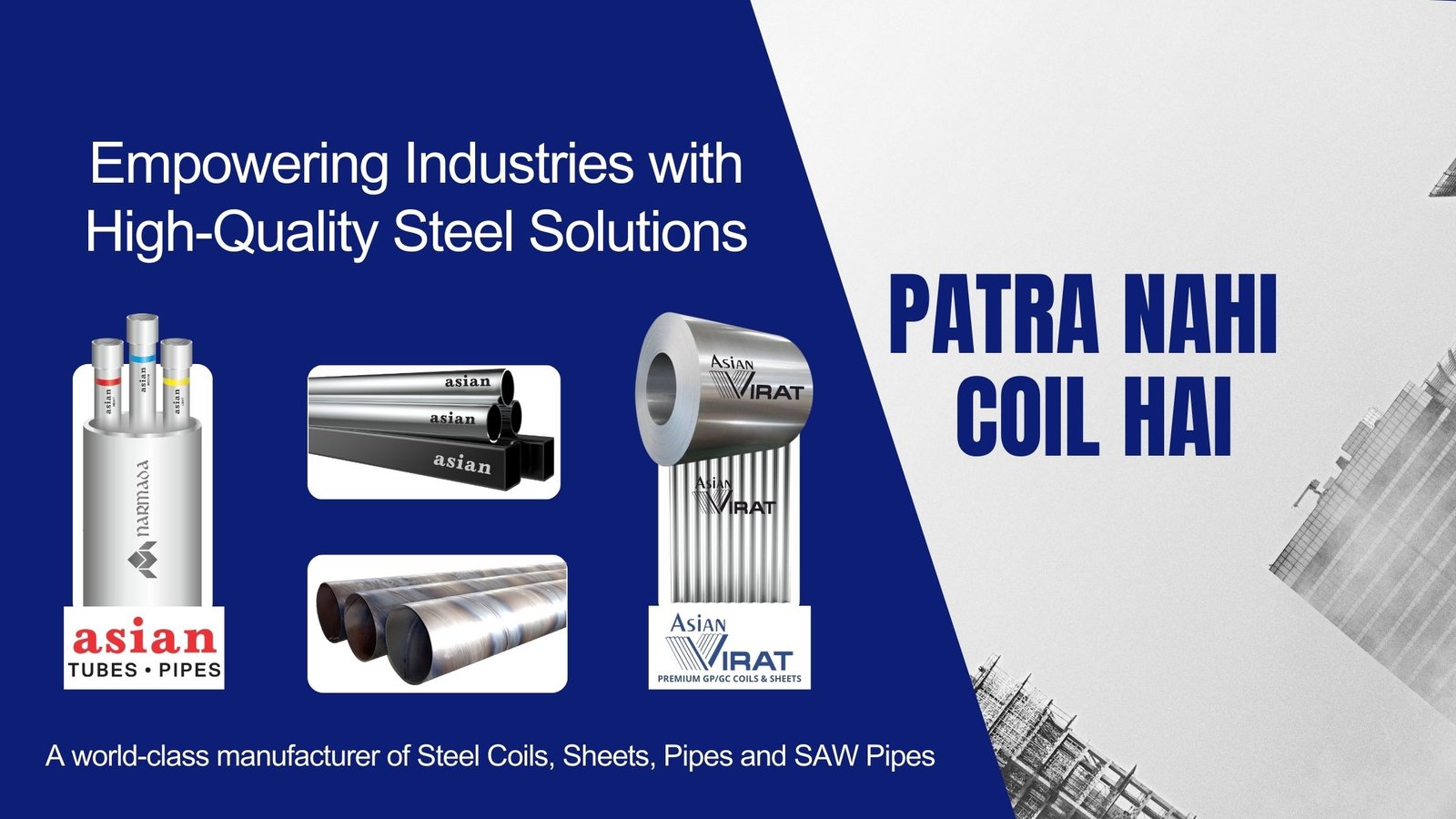 Manufacturer of Steel Pipes in India: Discover Asian Steels’ Products & Offering